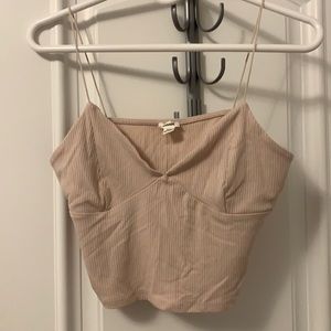 Garage pink cropped top